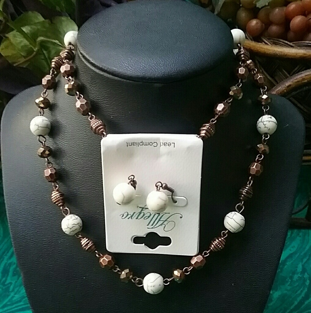 NWT GIFTS beautiful women's set necklace Earnings